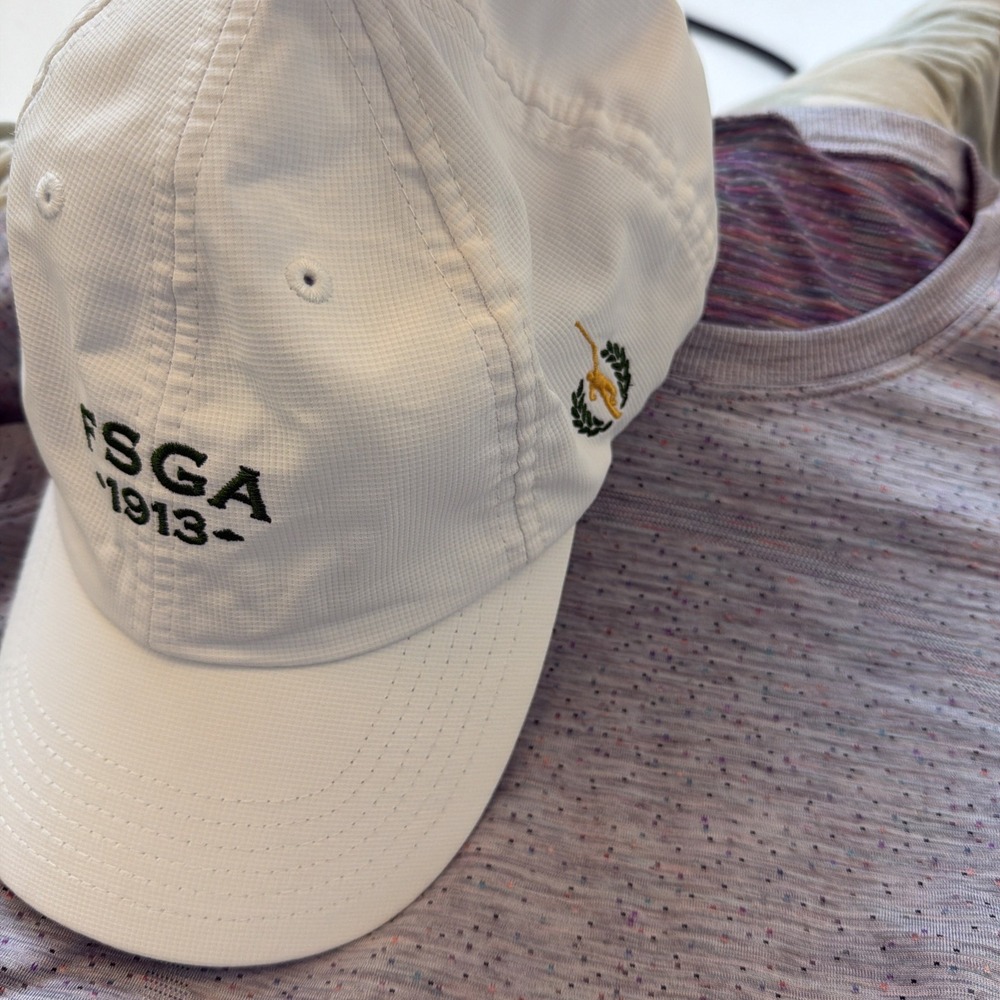 Florida State Golf Association 1913 Hat Cap White Strapback Golf Logo Stretch
